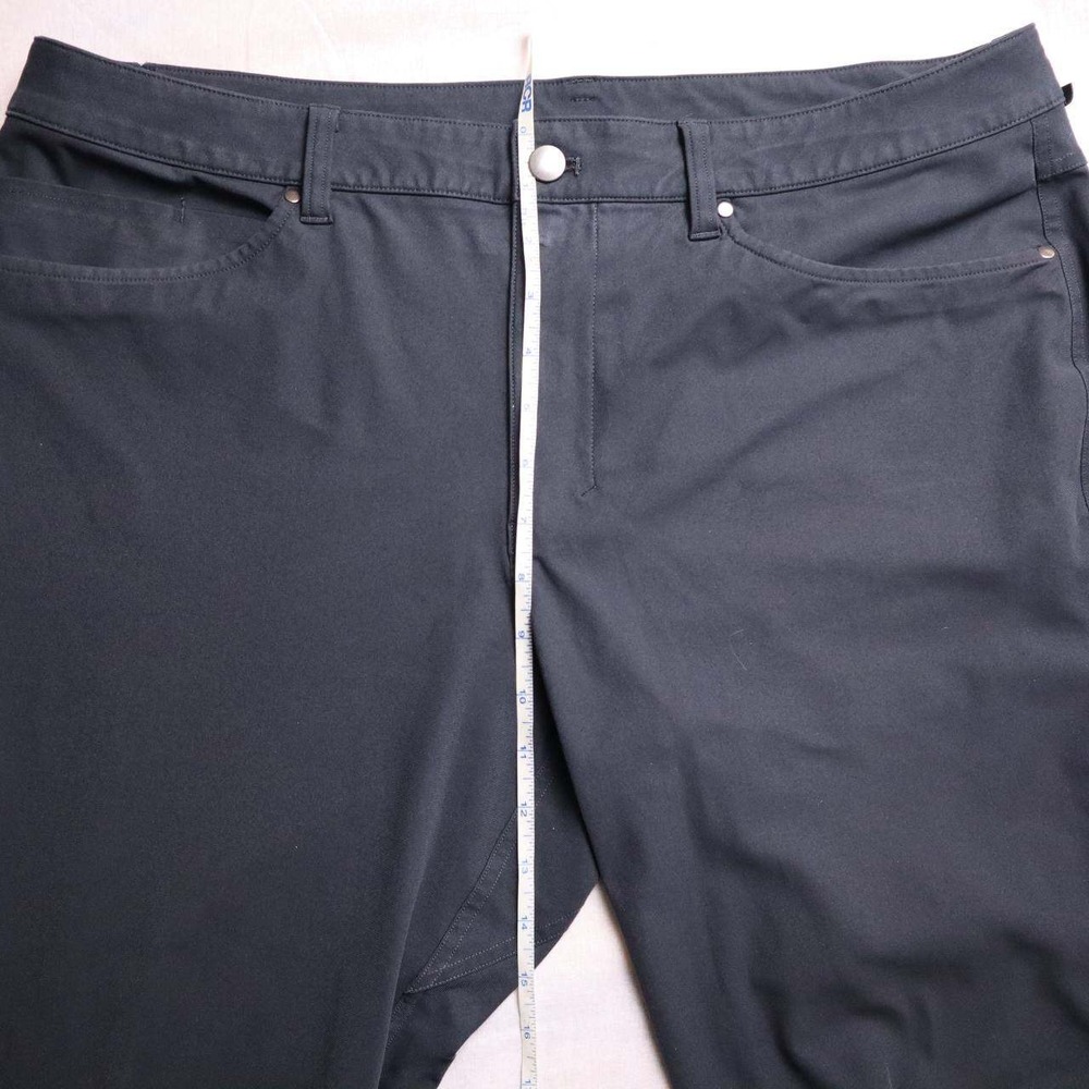 Mens Lululemon Black Performance Stretch Pants Fit Casual Dress Pants 38‎ - Picture 4 of 8